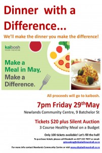 Elizabeth Marshall's Dinner with a Difference 29 May 2015
