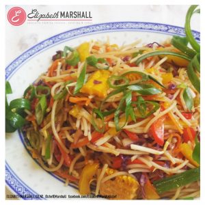 Elizabeth Marshall's Chinese Lo Mein MasterChef New Zealand Specialty Cooking Classes Catering and Cakes Wellington