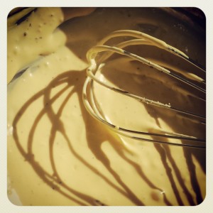 Picture of Whisking - Elizabeth Marshall's Easy Hollandaise Sauce